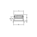 Brumberg Downlight CALLIDA rigide, version pour montage encastr�, Dim-To-Warm, lot de 1, reculer IP20, couvert de poudre
