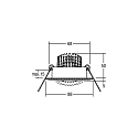 Brumberg Lumi�re encastr�e BREENA R rond, pivotant LED IP20, blanche gradable 6W 680lm 3000K 20-40� 20-40� CRI 80-89