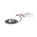 Lumi�re encastr�e TIRREL-R rond, pivotant IP20, chrome gradable 6W 680lm 3000K 38� 38� CRI >80