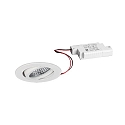 Lumi�re encastr�e TIRREL-R rond, pivotant IP20, blanche gradable 6W 680lm 3000K 38� 38� CRI >80