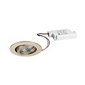 Lumi�re encastr�e TIRREL-R rond, pivotant IP20, scintillant, transparent gradable 6W 680lm 3000K 38� 38� CRI >80