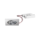 Lumi�re encastr�e TIRREL-S angulaire, pivotant IP20, blanche gradable 6W 680lm 3000K 38� 38� CRI >80