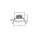 Brumberg Lumi�re encastr�e IP20, scintillant, transparent gradable 6W 680lm 3000K 20-40� 20-40� CRI 80-89