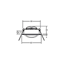 Brumberg Downlight BB03 rond, dimmable IP20, chrome gradable