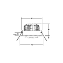 Brumberg Lumi�re encastr�e IP20, blanche  1230lm 3000K 20-40� 20-40�