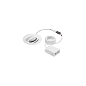 Lumi�re encastr�e ABACO ROUND PHASE pivotant, Dim-To-Warm IP44, blanc mat gradable 8W 530lm 1800-3000K 36� 36� CRI > 90