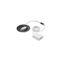 Lumi�re encastr�e ABACO ROUND PHASE pivotant IP44, noir mat gradable 8W 1010lm 3000K 36� 36� CRI 82