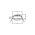 Brumberg Recessed LED spot set BB03, IP20, round, 230V, 6W 3000K 640lm 38�, swivelling 30�, dimmable, white