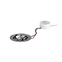 Lumi�re encastr�e TIRREL-R rond, pivotant IP20, chrome gradable 6W 680lm 3000K 38� 38� CRI >80