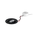 Lumi�re encastr�e TIRREL-R rond, pivotant IP20, noir gradable 6W 680lm 3000K 38� 38� CRI >80