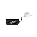 Lumi�re encastr�e TIRREL-S angulaire, pivotant IP20, blanche gradable 6W 680lm 3000K 38� 38� CRI >80