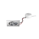 Lumi�re encastr�e TIRREL-S angulaire, pivotant IP20, blanche gradable 6W 680lm 3000K 38� 38� CRI >80