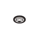 Plafonnier encastré APOLLO MICRO rond, direct IP20, noir gradable