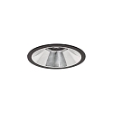Plafonnier encastré APOLLO MIDI rond, direct IP20, noir gradable