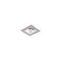 Plafonnier encastré APOLLO MICRO carré, direct IP20, argent gradable