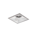 Plafonnier encastré APOLLO MIDI carré, direct IP20, argent gradable