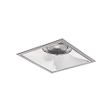 Plafonnier encastré APOLLO MEGA carré, direct IP20, argent gradable