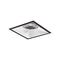 Plafonnier encastré APOLLO MEGA carré, direct IP20, noir gradable