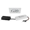 recessed luminaire TIRREL S swivelling, square LED IP20, white dimmable 6W 680lm 3000K 20-40� 20-40� CRI 80-89