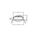 Brumberg recessed luminaire round, swivelling IP20, white dimmable 6W 640lm 3000K 20-40� 20-40� CRI 80-89