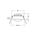 Brumberg recessed luminaire swivelling, square IP20, black dimmable 6W 640lm 3000K 20-40� 20-40� CRI 80-89