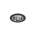 Plafonnier encastré APOLLO MICRO rond, direct IP20, noir 