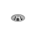Plafonnier encastré APOLLO MINI rond, direct IP20, argent 
