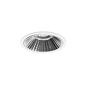 Plafonnier encastré APOLLO MIDI rond, direct IP20, transparent, blanche gradable