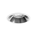 Plafonnier encastré APOLLO MAXI rond, direct IP20, transparent, blanche gradable