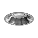 Plafonnier encastré APOLLO MEGA rond, direct IP20, argent, transparent gradable