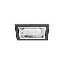Plafonnier encastré APOLLO MINI carré, direct IP20, noir 