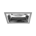 Plafonnier encastré APOLLO MEGA carré, direct IP20, argent 