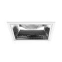 Plafonnier encastré APOLLO MEGA carré, direct IP20, blanche 