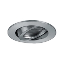 Haut-parleur rond, pivotant, aluminium mat