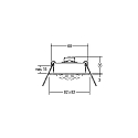 Brumberg Haut-parleur SINDEE-S angulaire, pivotant, version pour montage encastr�, blanche