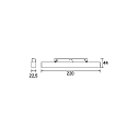 Brumberg Lumi�re lin�aire sur rail PEPA LINEAR 22CM LENS rigide, contr�lable par DALI, avec optique de lentille IP20