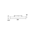 track linear luminaire PEPA LINEAR 32.8CM LENS rigid, DALI controllable, with lens optics IP20, black matt dimmable