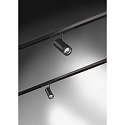Brumberg Projecteur sur rail PEPA RONDO 25�-55� / 8W cylindrique, contr�lable par DALI, focalisable IP20, noir mat gradable