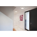 Brumberg wall and ceiling luminaire IDA Ø 30CM 3 flames E27 IP44, nickel matt dimmable