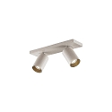 Rampe de projecteurs TAGES � 2 flammes, angulaire, langue GU10 IP20, blanc mat gradable