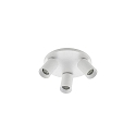 Luminaire de plafond TAGES 3 flammes, rond GU10 IP20, blanc mat gradable