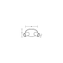 Luminaire de plafond TAGES � 2 flammes, rond GU10 IP20, noir mat gradable
