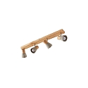 ceiling luminaire BOLORIA 4 flames, adjustable E14 IP20, light wood dimmable