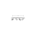 Brumberg Luminaire de plafond BOLORIA 4 flammes, r�glable E14 IP20, lumi�re en bois gradable
