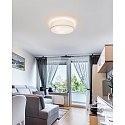Brumberg ceiling luminaire TIM Ø 50CM up / down, with diffuser E27 IP20, nickel matt dimmable