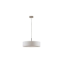 pendant luminaire TIM Ø 50CM up / down, with diffuser E27 IP20, nickel matt dimmable