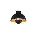 Luminaire de plafond PIERIS Ø 31CM à 1 flamme, rond E27 IP20, noir mat gradable