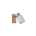 Applique et plafonnier PRUNI � 1 flamme, r�glable E14 IP20, lumi�re en bois gradable