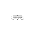 Brumberg Luminaire de plafond PRUNI 3 flammes, réglable E14 IP20, lumière en bois gradable