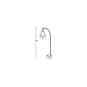 Brumberg Lampadaire BRENTHIS Bas, rigide E27 IP20, bois, noir 